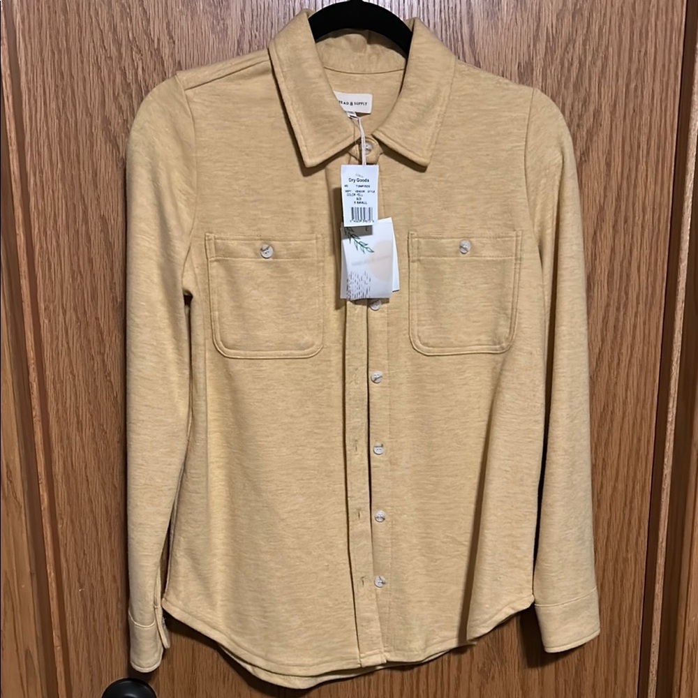 Thread & Supply Yellow Button-Up Shirt